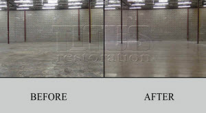 cleaning polished concrete floors