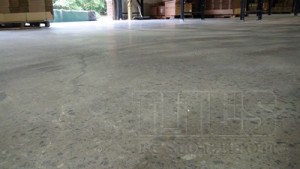A polished concrete floor is smooth and able to be cleaned!