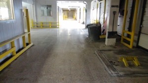 Clean and seal concrete floors with minimal approach.