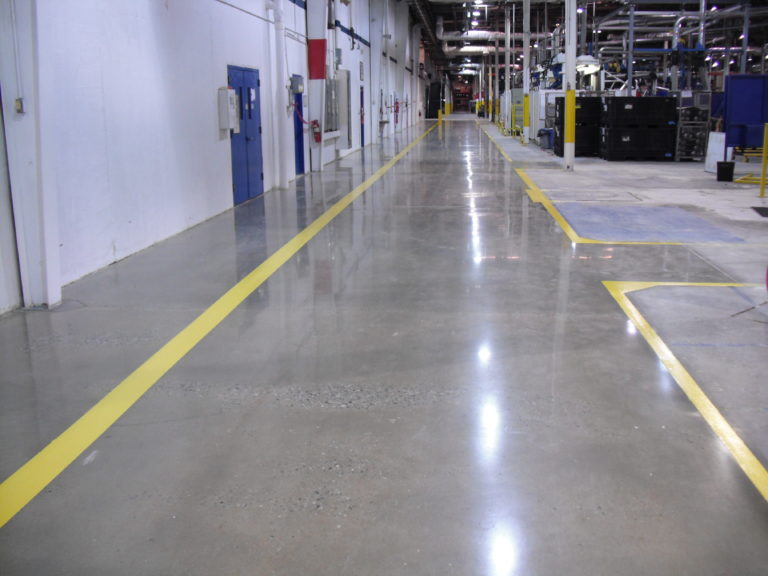 Warehouse Painted Line Striping vs Concrete Floor Tape Titus Restoration