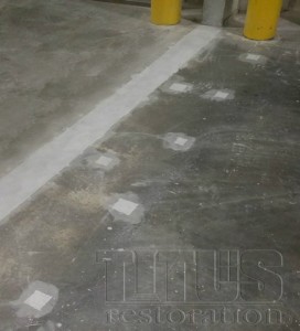 After warehouse expansion joint repair. 