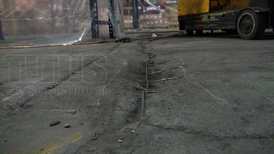 concrete joint repair makes forklift traffic restored. 