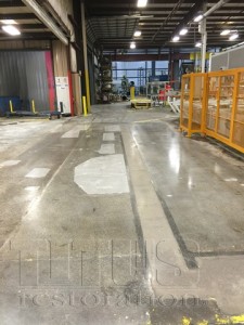 How concrete repair products affect the floor. 