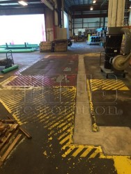 Concrete floor repair contractors can restore warehouse floors. 