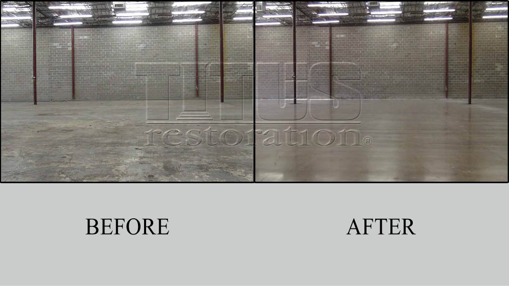 Before And After Transformations Of Industrial Polished Concrete