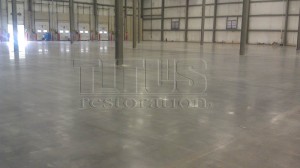 Durable and easy maintenance flooring with polished concrete. 