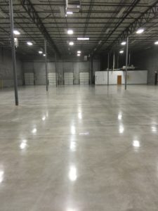 Easy to maintain concrete floors. 