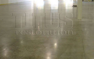 new polished concrete floor