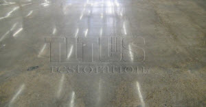 polished commercial concrete floor