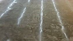 Black polished concrete