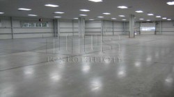 Warehouse polished concrete flooring installed.